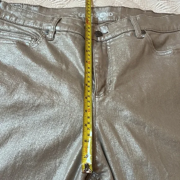 Sparkly Lands’ End high rise slim ankle jeans - Picture 4 of 13